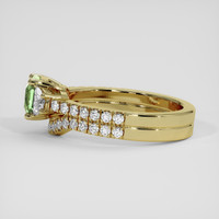 1.18 Ct. Green Sapphire Ring, 14K Yellow Gold 4