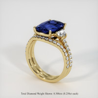 4.45 Ct. Sapphire Ring, 14K Yellow Gold 2