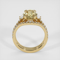4.16 Ct. Bi Color Sapphire Ring, 14K Yellow Gold 3