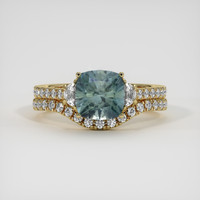 3.29 Ct. Sapphire Ring, 14K Yellow Gold 1