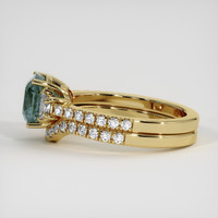 3.29 Ct. Sapphire Ring, 14K Yellow Gold 4