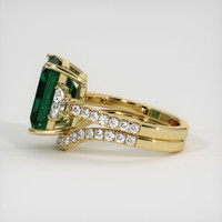 5.87 Ct. Emerald Ring, 18K Yellow Gold 4