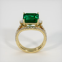 5.41 Ct. Emerald Ring, 18K Yellow Gold 3