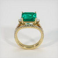 5.73 Ct. Emerald Ring, 18K Yellow Gold 3
