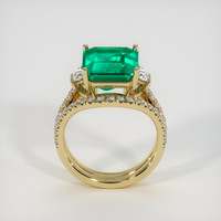 6.72 Ct. Emerald Ring, 18K Yellow Gold 3