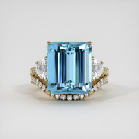 9.71 Ct. Gemstone Ring, 18K Yellow Gold 1