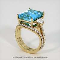 9.71 Ct. Gemstone Ring, 18K Yellow Gold 2