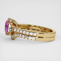 1.84 Ct. Pink Sapphire Ring, 18K Yellow Gold 4