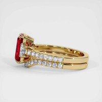 2.01 Ct. Ruby Ring, 18K Yellow Gold 4