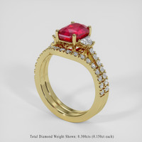 2.34 Ct. Ruby Ring, 18K Yellow Gold 2