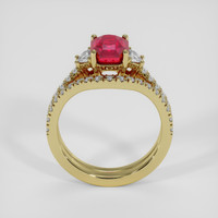 2.34 Ct. Ruby Ring, 18K Yellow Gold 3