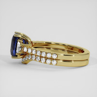 3.18 Ct. Blue Sapphire Ring, 18K Yellow Gold 4