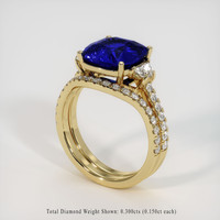 4.56 Ct. Sapphire Ring, 18K Yellow Gold 2