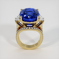 31.13 Ct. Blue Sapphire Ring, 18K Yellow Gold 3