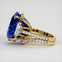 31.13 Ct. Blue Sapphire Ring, 18K Yellow Gold 4