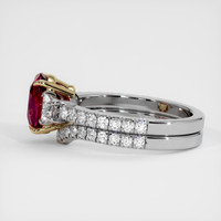 2.92 Ct. Ruby Ring, 14K Yellow & White 4