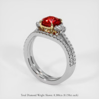 1.68 Ct. Ruby Ring, 14K Yellow & White 2