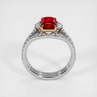 2.01 Ct. Ruby Ring, 14K Yellow & White 3