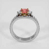 1.01 Ct. Padparadscha Sapphire Ring, 14K Yellow & White 3