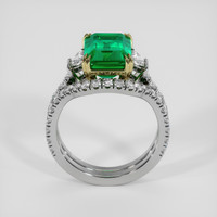4.19 Ct. Emerald Ring, 18K Yellow & White 3