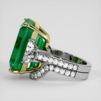 20.52 Ct. Emerald Ring, 18K Yellow & White 4