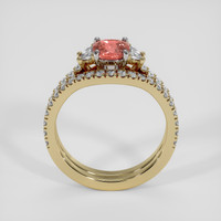 1.01 Ct. Padparadscha Sapphire Ring, 18K Yellow & White 3