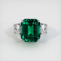 9.21 Ct. Emerald Ring, Platinum 950 1