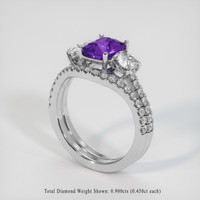 2.04 Ct. Sapphire Ring, Platinum 950 2