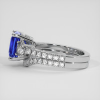 3.11 Ct. Blue Sapphire Ring, Platinum 950 4
