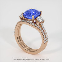 5.21 Ct. Sapphire Ring, 14K Rose Gold 2