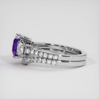 2.04 Ct. Sapphire Ring, 14K White Gold 4