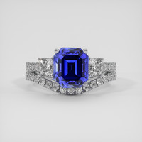 3.51 Ct. Blue Sapphire Ring, 14K White Gold 1