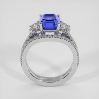 3.51 Ct. Blue Sapphire Ring, 14K White Gold 3