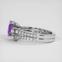2.54 Ct. Sapphire Ring, 14K White Gold 4