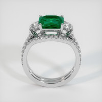 3.02 Ct. Emerald Ring, 18K White Gold 3