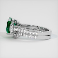3.02 Ct. Emerald Ring, 18K White Gold 4