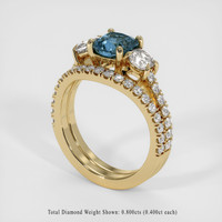 1.59 Ct. Sapphire Ring, 14K Yellow Gold 2