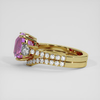 4.20 Ct. Pinkish Purple Sapphire Ring, 14K Yellow Gold 4