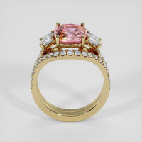 3.69 Ct. Bi Color Sapphire Ring, 14K Yellow Gold 3