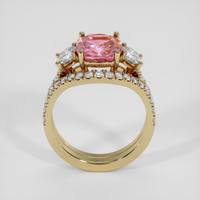 3.69 Ct. Bi Color Sapphire Ring, 18K Yellow Gold 3