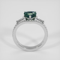 3.34 Ct. Bi Color / Parti Sapphire Ring, Platinum 950 3