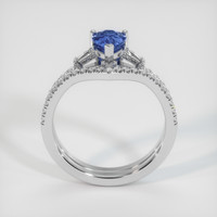 0.95 Ct. Sapphire Ring, 14K White Gold 3