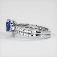 0.95 Ct. Sapphire Ring, 14K White Gold 4