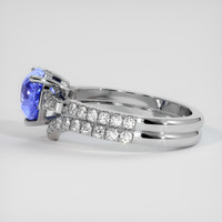 2.07 Ct. Blue Sapphire Ring, 18K White Gold 4