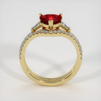 1.33 Ct. Ruby Ring, 14K Yellow Gold 3