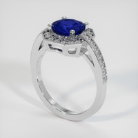 3.06 Ct. Sapphire Ring, Platinum 950 2