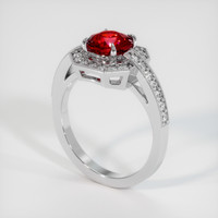 1.68 Ct. Ruby Ring, Platinum 950 2