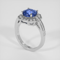 4.18 Ct. Blue Sapphire Ring, Platinum 950 2