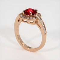 1.68 Ct. Ruby Ring, 14K Rose Gold 2