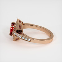 1.22 Ct. Ruby Ring, 18K Rose Gold 4